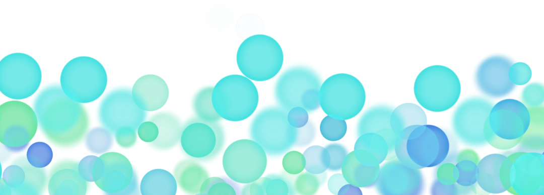 Turquoise and Blue Bubbles